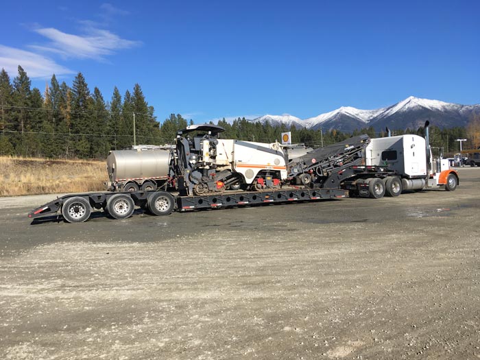 Westmill Roadworks Lowbeds, Milling Service, BC 